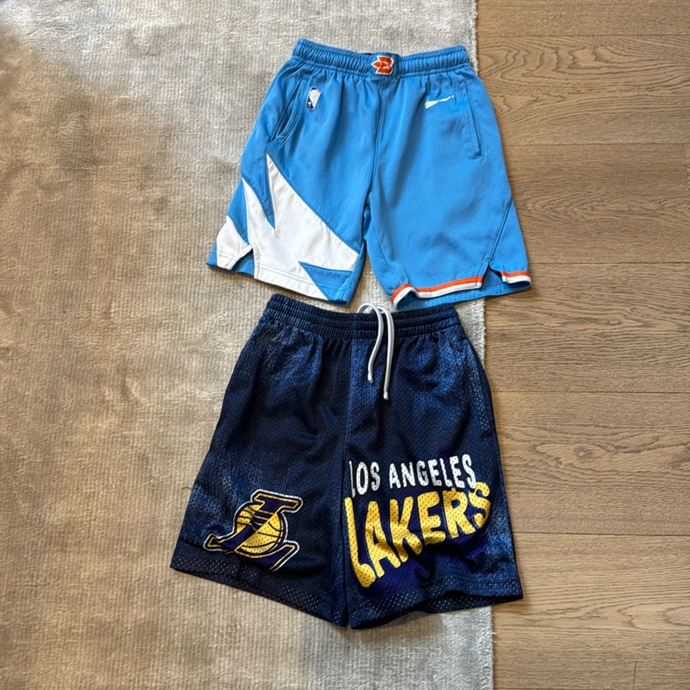 2 pairs of NBA basketball shorts